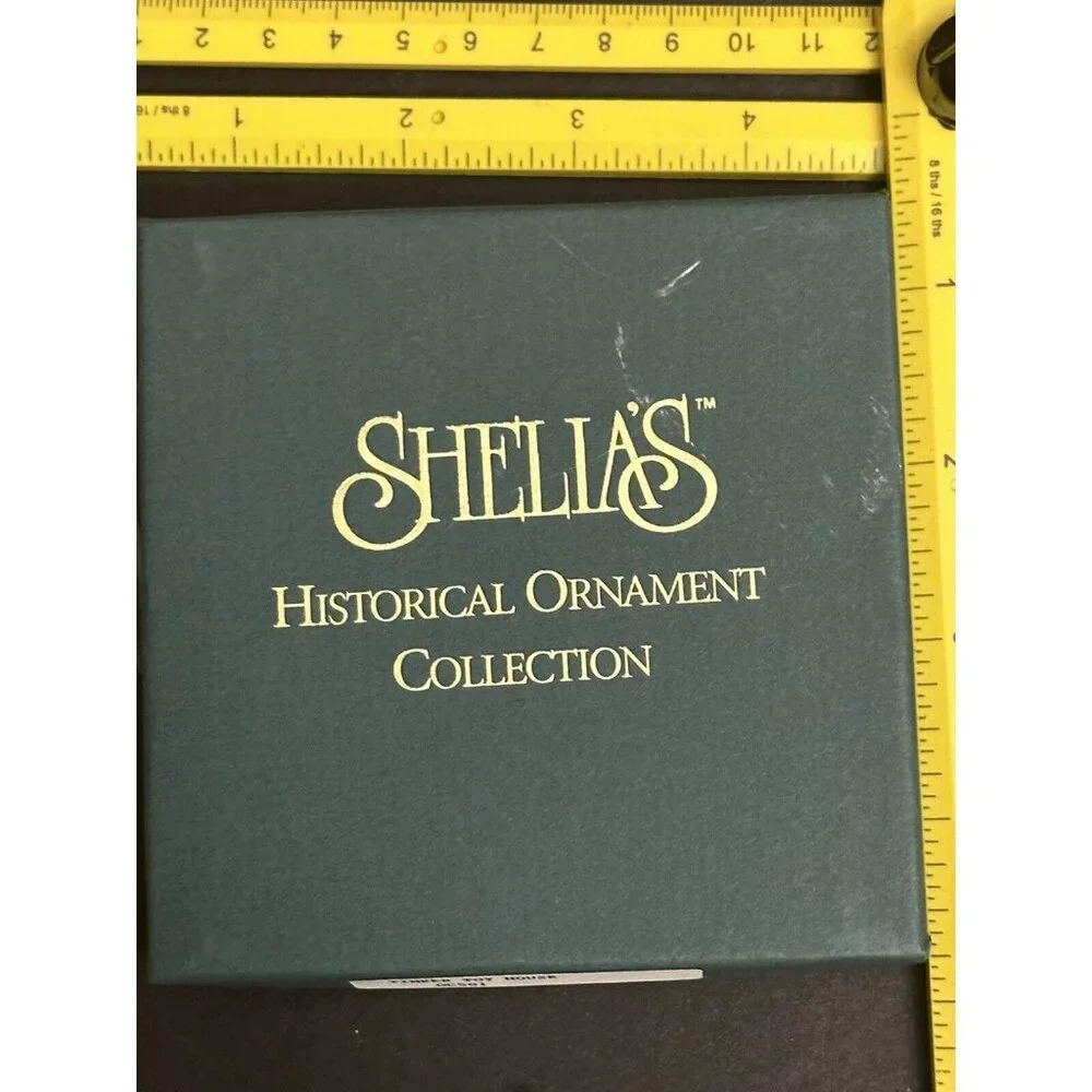 Rare Sheila's Historical Ornament Collection Tinker Toy House -‎ Howell MI Boxed
